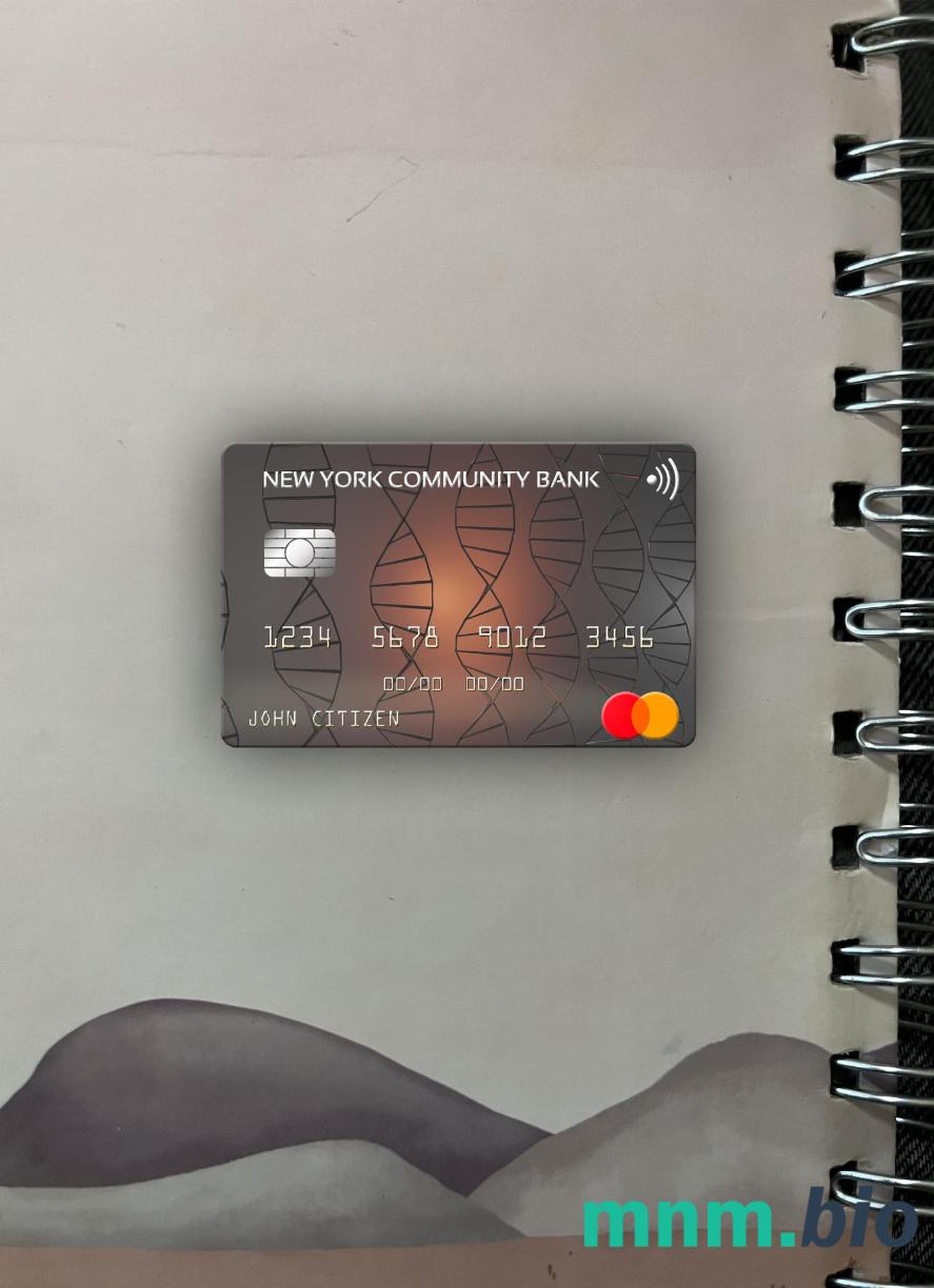 USA New York Community bank wygląd zdjęcia mastercard skan PSD + zdjęcie
